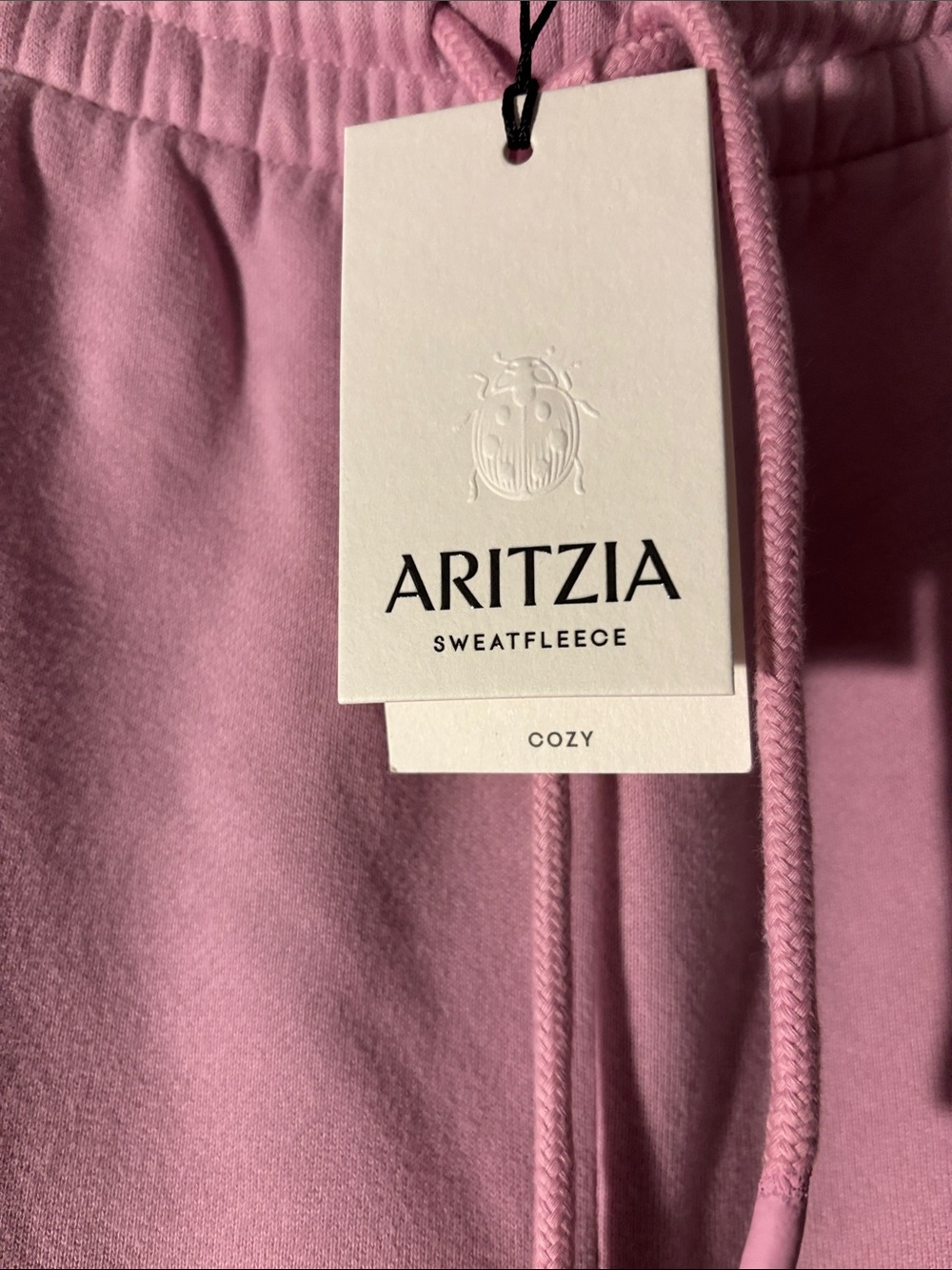BNWT Aritzia Cozy BOYFRIEND fit Basic Wide regular Purple Mauve Sweatfleece L